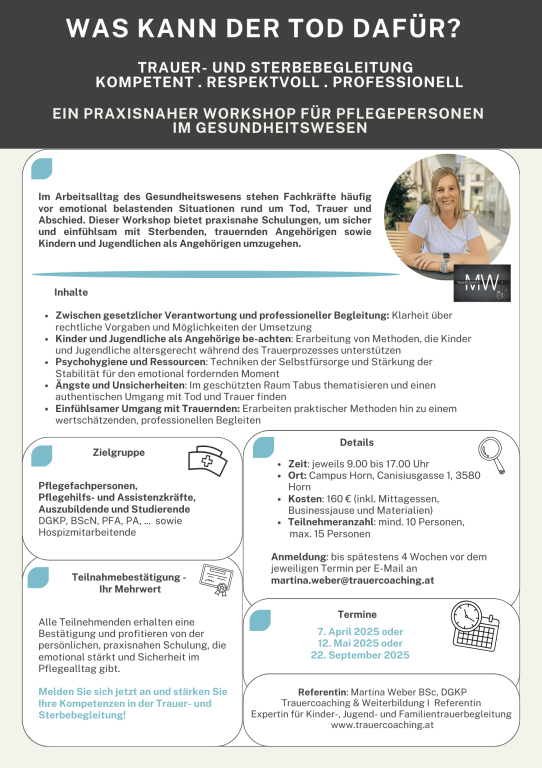 Was kann der Tod dafür?